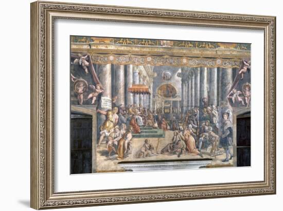 The Donation of Constantine-Raphael-Framed Giclee Print