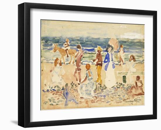 The Donkey Rider-Maurice Brazil Prendergast-Framed Giclee Print