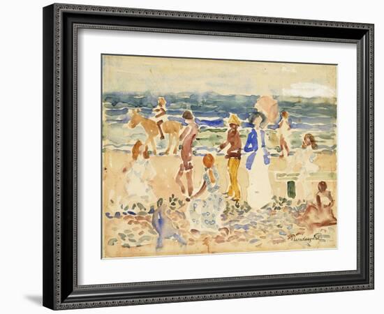 The Donkey Rider-Maurice Brazil Prendergast-Framed Giclee Print