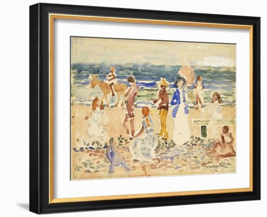 The Donkey Rider-Maurice Brazil Prendergast-Framed Giclee Print