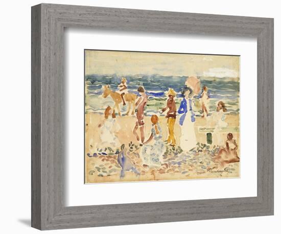 The Donkey Rider-Maurice Brazil Prendergast-Framed Giclee Print