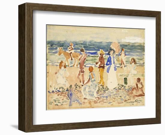 The Donkey Rider-Maurice Brazil Prendergast-Framed Giclee Print