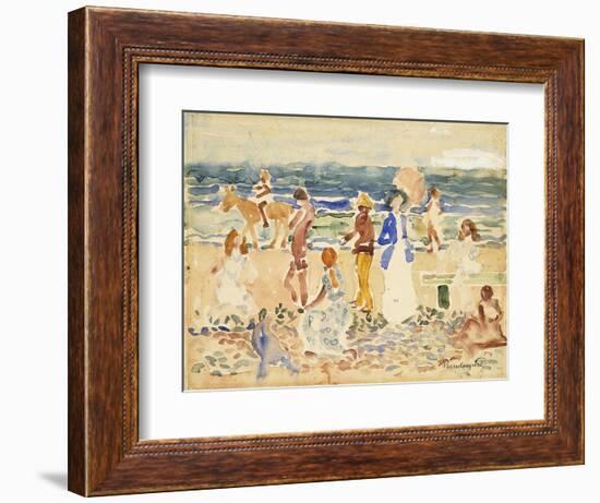 The Donkey Rider-Maurice Brazil Prendergast-Framed Giclee Print