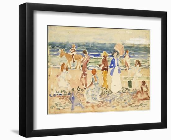 The Donkey Rider-Maurice Brazil Prendergast-Framed Giclee Print