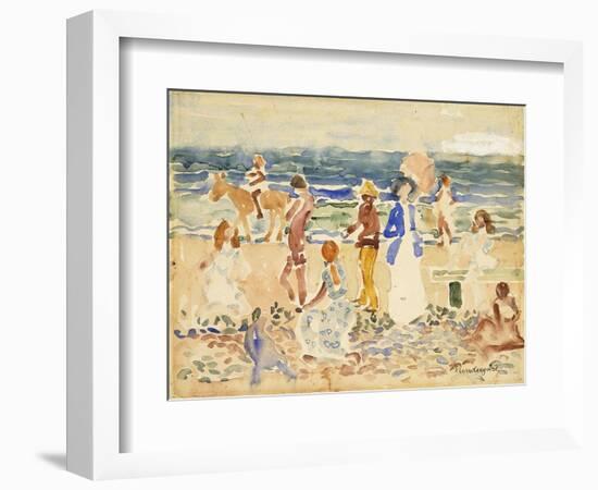 The Donkey Rider-Maurice Brazil Prendergast-Framed Giclee Print