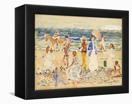 The Donkey Rider-Maurice Brazil Prendergast-Framed Premier Image Canvas