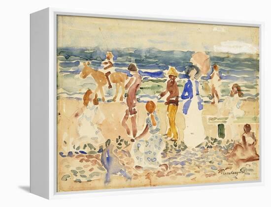 The Donkey Rider-Maurice Brazil Prendergast-Framed Premier Image Canvas