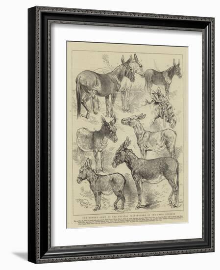 The Donkey Show at the Crystal Palace, Some of the Prize Winners-Harrison William Weir-Framed Giclee Print