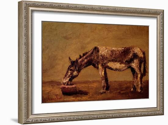 The Donkey-Gustave Courbet-Framed Giclee Print