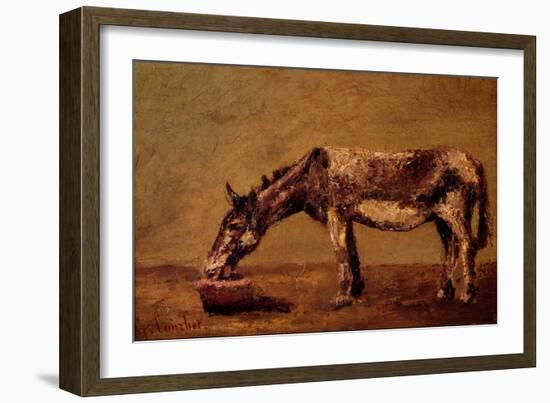 The Donkey-Gustave Courbet-Framed Giclee Print