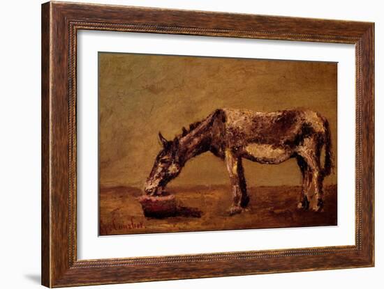 The Donkey-Gustave Courbet-Framed Giclee Print