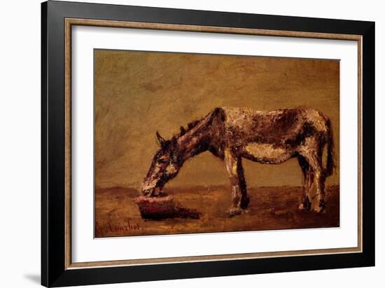 The Donkey-Gustave Courbet-Framed Giclee Print