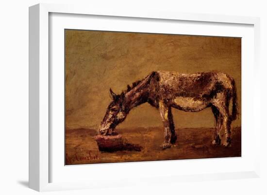 The Donkey-Gustave Courbet-Framed Giclee Print