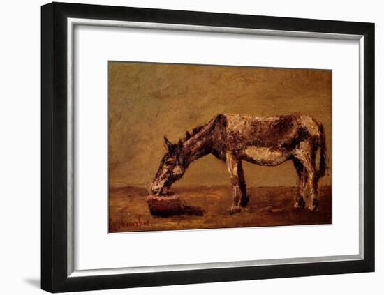 The Donkey-Gustave Courbet-Framed Giclee Print