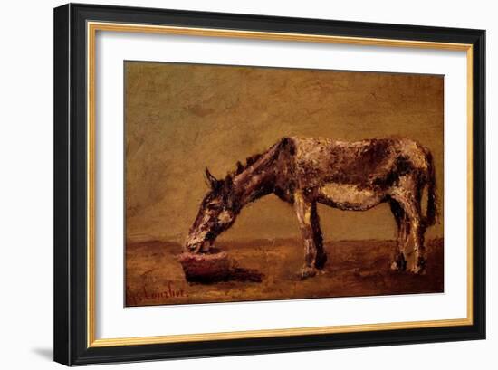 The Donkey-Gustave Courbet-Framed Giclee Print