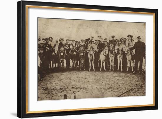 The Donkeys, Blackpool-null-Framed Photographic Print