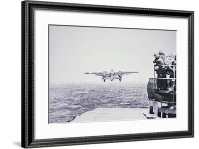 The Doolittle Raid On Tokyo 18th April 1942 One Of 16 B 25 Bombers Leaves The Deck Of Uss Hornet Photographic Print American Photographer Art Com The Doolittle Raid On Tokyo 18th April 1942 One Of 16 B 25 Bombers Leaves The Deck Of Uss Hornet Photographic Print American Photographer Art Com