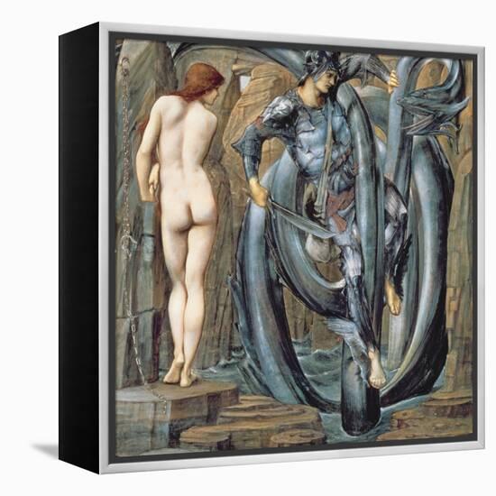 The Doom Fulfilled (Perseus Slaying the Sea Serpent) C.1882-Edward Burne-Jones-Framed Premier Image Canvas