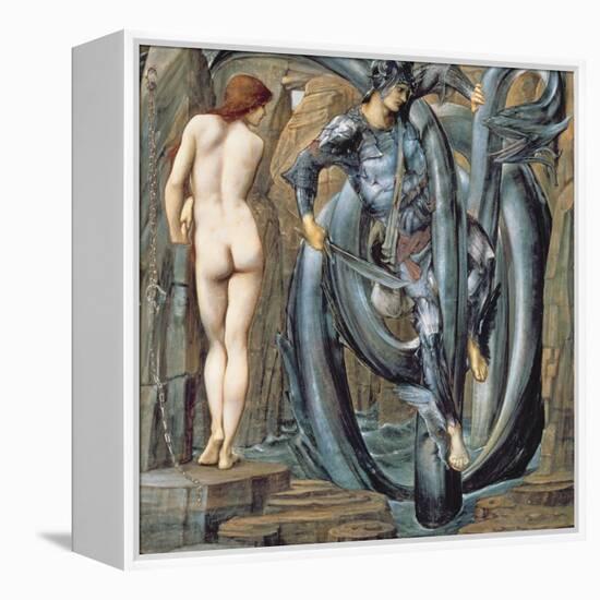 The Doom Fulfilled (Perseus Slaying the Sea Serpent) C.1882-Edward Burne-Jones-Framed Premier Image Canvas