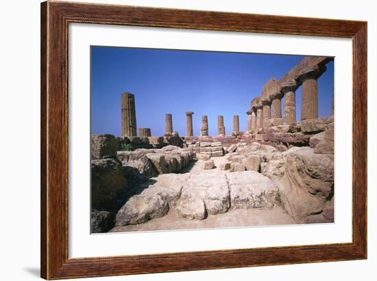 The Doric Temple of Hera at Agrigento, 5th Century Bc-CM Dixon-Framed Photographic Print