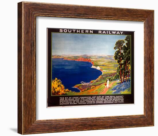 The Dorset Coast, SR, c.1923-null-Framed Art Print