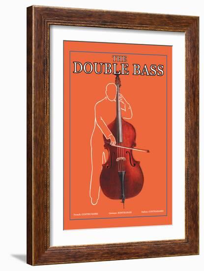 The Double Bass-null-Framed Art Print