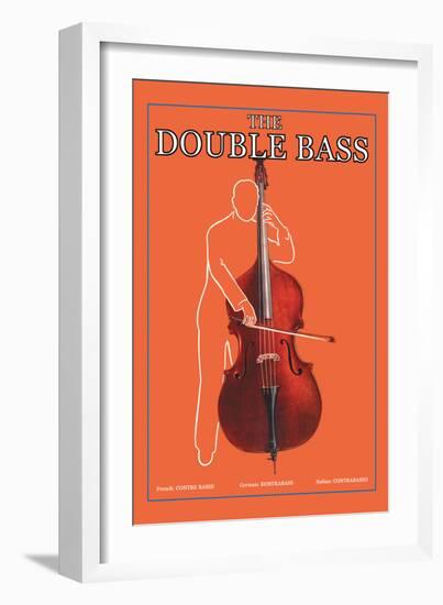 The Double Bass-null-Framed Art Print