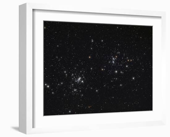 The Double Cluster in the Constellation Perseus-Stocktrek Images-Framed Photographic Print
