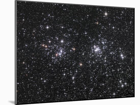 The Double Cluster, NGC 884 and NGC 869, as Seen in the Constellation of Perseus-Stocktrek Images-Mounted Photographic Print