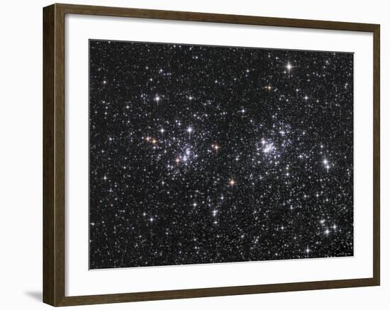 The Double Cluster, NGC 884 and NGC 869, as Seen in the Constellation of Perseus-Stocktrek Images-Framed Photographic Print