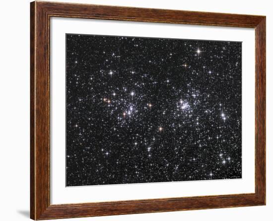 The Double Cluster, NGC 884 and NGC 869, as Seen in the Constellation of Perseus-Stocktrek Images-Framed Photographic Print