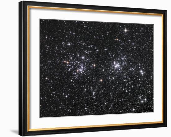 The Double Cluster, NGC 884 and NGC 869, as Seen in the Constellation of Perseus-Stocktrek Images-Framed Photographic Print