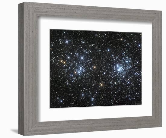 The Double Cluster, NGC 884 and NGC 869, as Seen in the Constellation of Perseus-Stocktrek Images-Framed Photographic Print