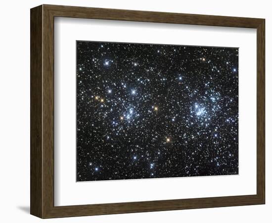 The Double Cluster, NGC 884 and NGC 869, as Seen in the Constellation of Perseus-Stocktrek Images-Framed Photographic Print