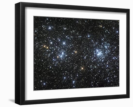 The Double Cluster, NGC 884 and NGC 869, as Seen in the Constellation of Perseus-Stocktrek Images-Framed Photographic Print