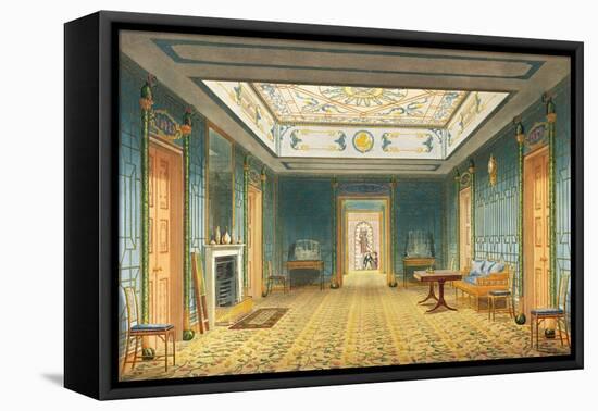 The Double Lobby or Gallery (South) Above the Corridor from Views of the Royal Pavilion, Brighton…-John Nash-Framed Premier Image Canvas