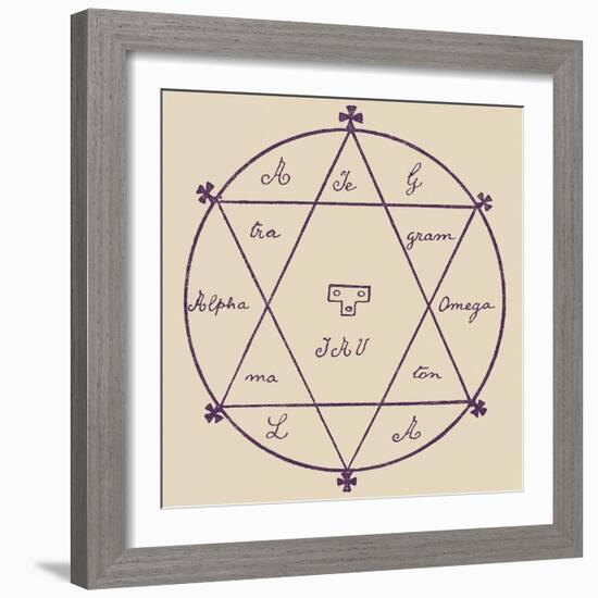 'The Double Seal of Solomon'-English School-Framed Giclee Print