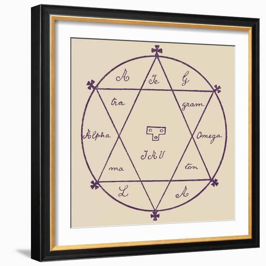 'The Double Seal of Solomon'-English School-Framed Giclee Print