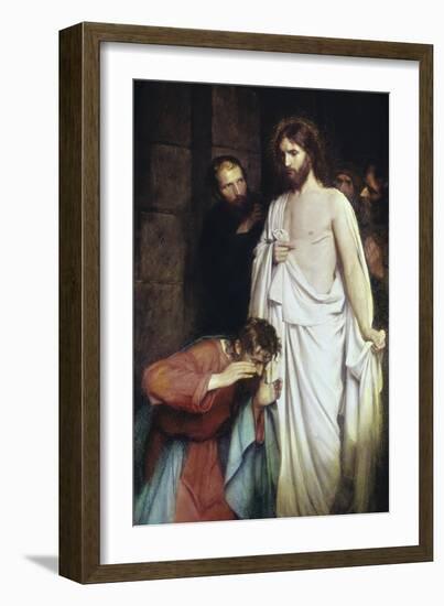 The Doubtful Thomas-Carl Bloch-Framed Giclee Print