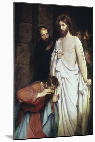 The Doubtful Thomas-Carl Bloch-Mounted Giclee Print