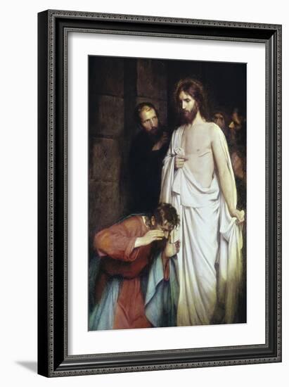 The Doubtful Thomas-Carl Bloch-Framed Giclee Print