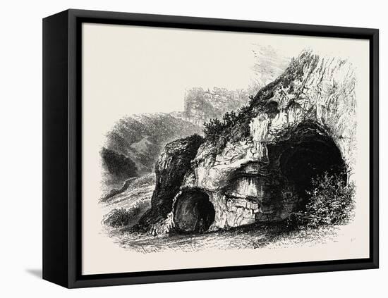 The Dove Holes, Dove Dale, , Peak District, England, Uk-null-Framed Premier Image Canvas