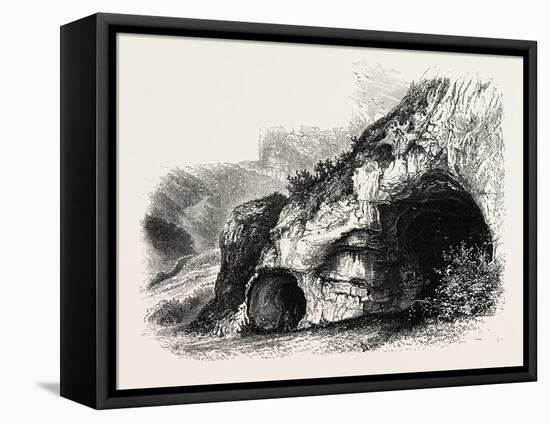 The Dove Holes, Dove Dale, the Dales of Derbyshire, Country, UK, 19th Century-null-Framed Premier Image Canvas