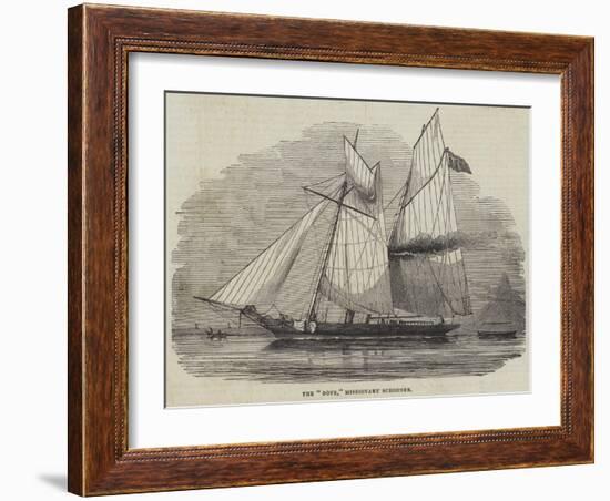 The Dove, Missionary Schooner-null-Framed Giclee Print