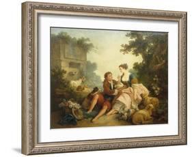 The Dove's Nest, 1785-Jean-Baptiste Huet-Framed Giclee Print