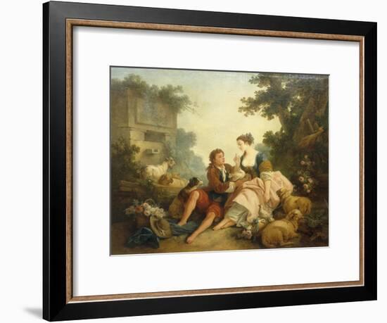 The Dove's Nest, 1785-Jean-Baptiste Huet-Framed Giclee Print