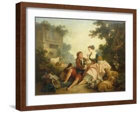 The Dove's Nest, 1785-Jean-Baptiste Huet-Framed Giclee Print