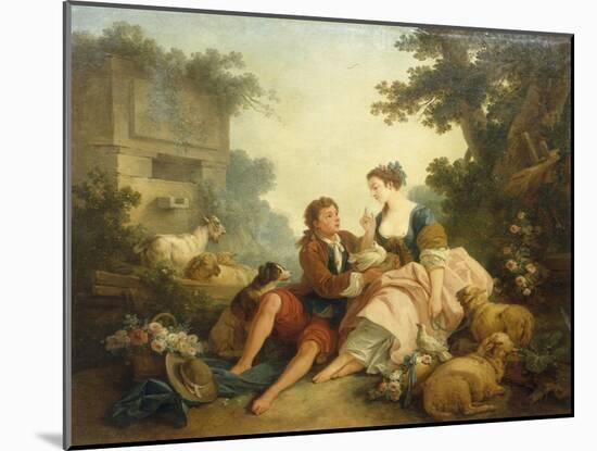 The Dove's Nest, 1785-Jean-Baptiste Huet-Mounted Giclee Print