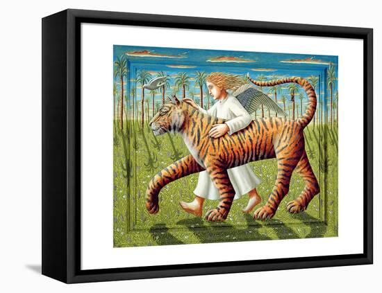 The Dove, the Tiger and the Angel, 2007-PJ Crook-Framed Premier Image Canvas