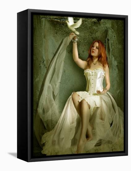 The Dove-Lynne Davies-Framed Premier Image Canvas